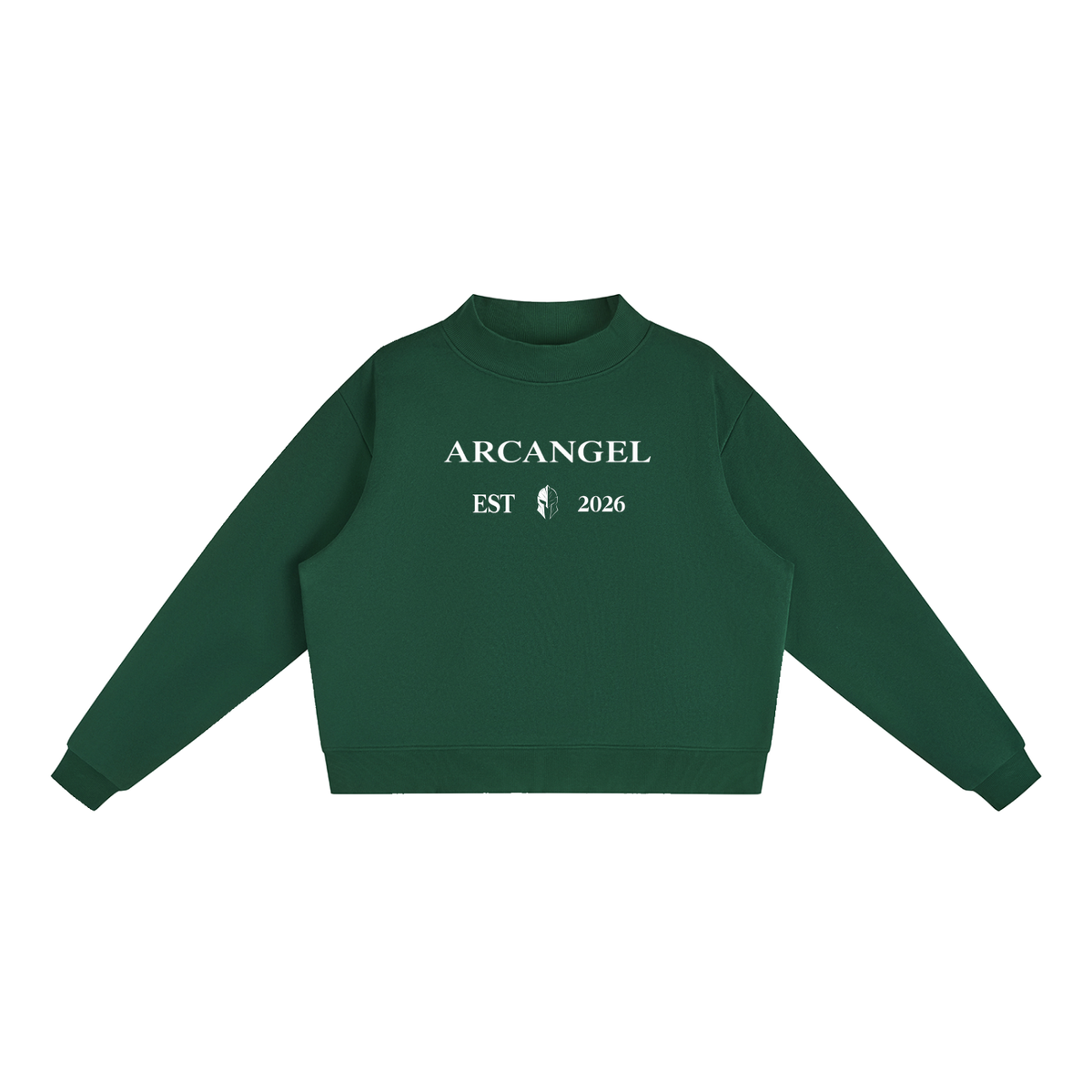 Arc Angel Essential Mock-Neck Crewneck