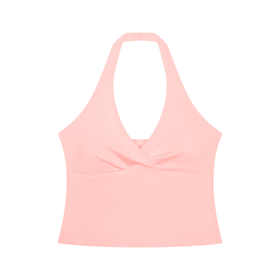 Arc Angel Ruched Halter Tank
