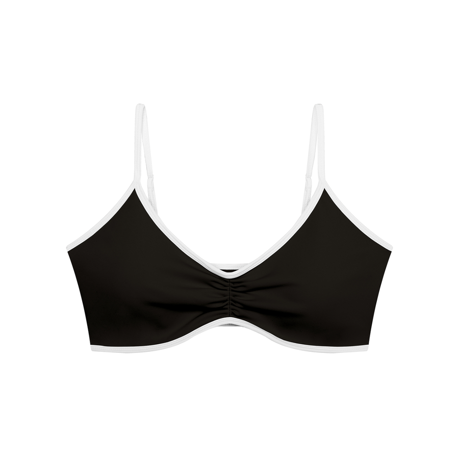Arc Angel Ruched V-Neck Sports Bra