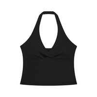 Arc Angel Ruched Halter Tank