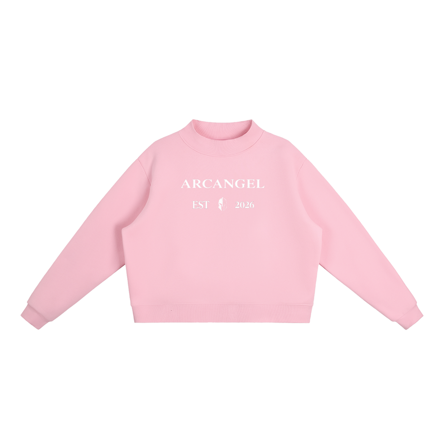 Arc Angel Essential Mock-Neck Crewneck